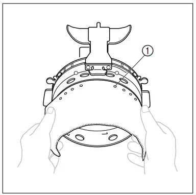 Attaching the cap frame