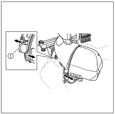 Attaching the cap frame