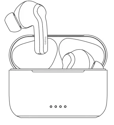 TOZO NC2 Hybrid Active Noise Cancelling Wireless Earbuds - how to pair