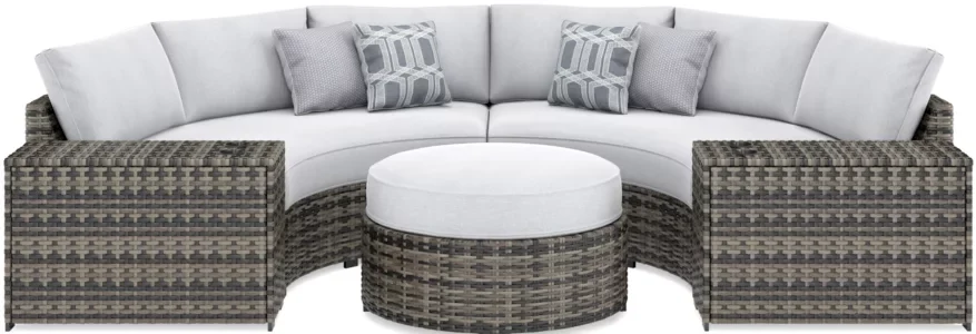 ASHLEY P459-861 Furniture Harbor Court Curved Loveseat-FIG1