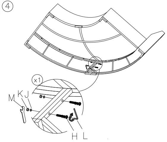 ASHLEY P459-861 Furniture Harbor Court Curved Loveseat-FIG6