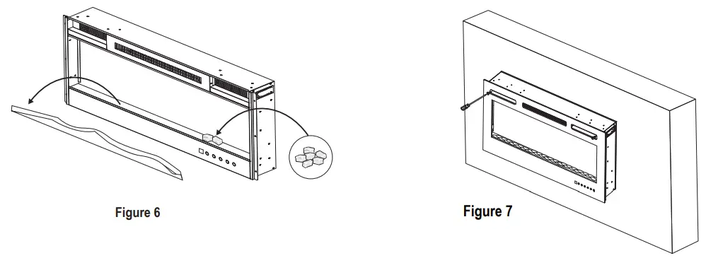 Sunnydaze DECOR LOE 333 Modern Flame Mounted Electric Fireplace - Fig 13