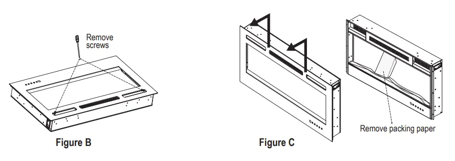 Sunnydaze DECOR LOE 333 Modern Flame Mounted Electric Fireplace - Fig 16