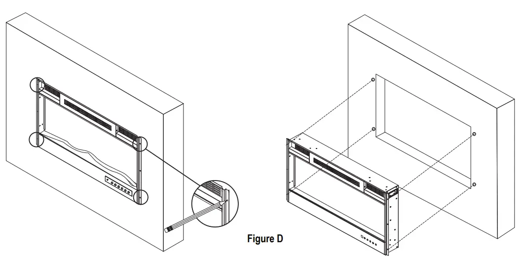 Sunnydaze DECOR LOE 333 Modern Flame Mounted Electric Fireplace - Fig 16