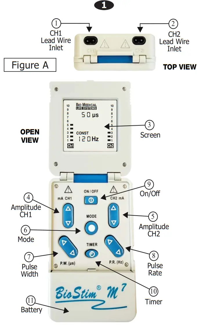 BioStim M7 Digital TENS Unit - fig 1