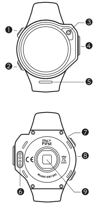 myFirst Fone R1S Smartwatch - overview