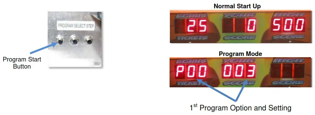 Whac A Mole SE Arcade Games - PROGRAMMING OPTIONS 2