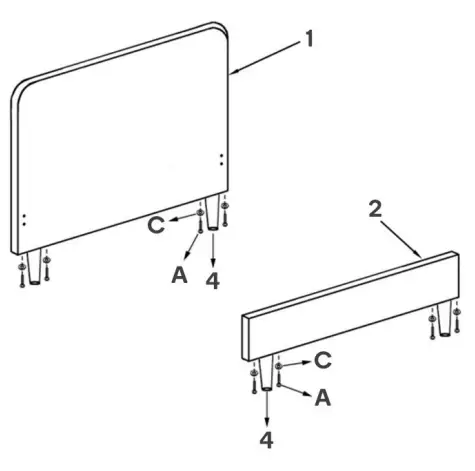 kogan OVVAILVLNSA Ovela Vail Velvet Bed 3