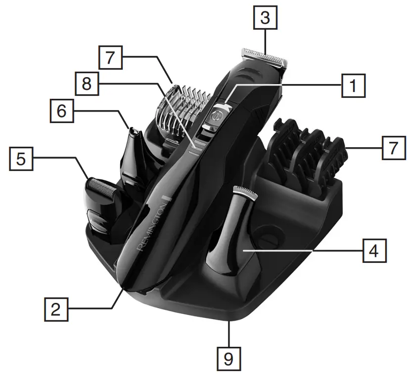 REMINGTON PG6020 All In One Grooming Kit - fig 2