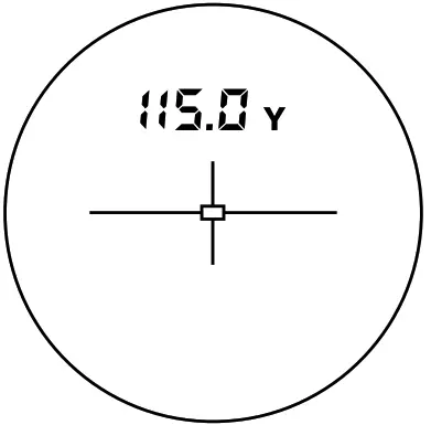 CARSON RF 700 LiteWave Pro 650 Yard 6x Power Laser Rangefinder - Display