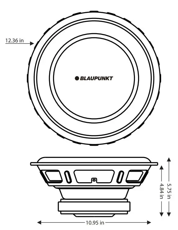 BLAUPUNKT GTW 11204 D Dual Voice Coil Subwoofer Instruction Manual - SPECIFICATION