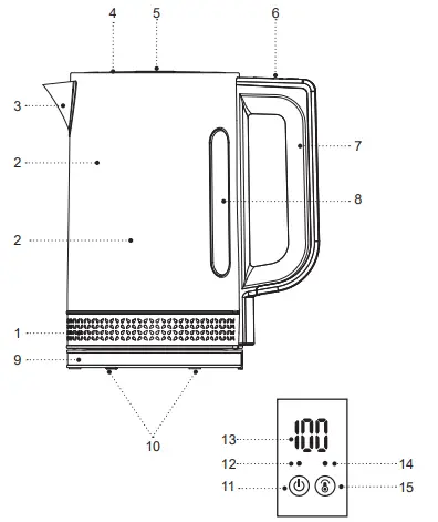 BRAYER-BR1060-Electric-Kettle-Instruction-FIG-2