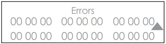 SUB-ZERO ICBID-RP Integrated Drawer Refrigerator User Manual - ERROR INFORMATION SCREEN
