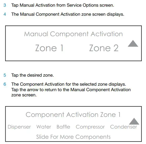 SUB-ZERO ICBID-RP Integrated Drawer Refrigerator User Manual - MANUAL ACTIVATION