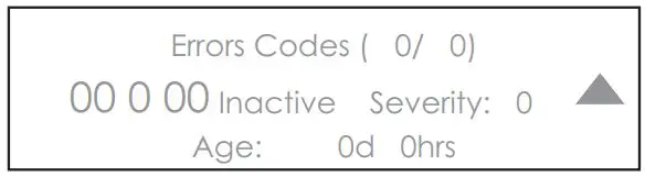 SUB-ZERO ICBID-RP Integrated Drawer Refrigerator User Manual - SERVICE OPTION ERRORS SCREEN
