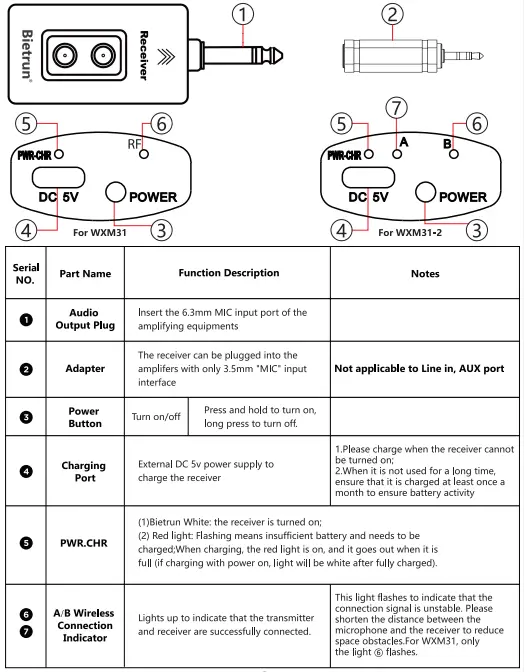 Bietrun-WXM31-2-UHF-Wireless-Microphone-FIG-3