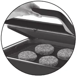 SHAQ B424145 10x8 inch Grill and Press with Removable -STEP 3