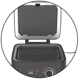 SHAQ B424145 10x8 inch Grill and Press with Removable - step 1
