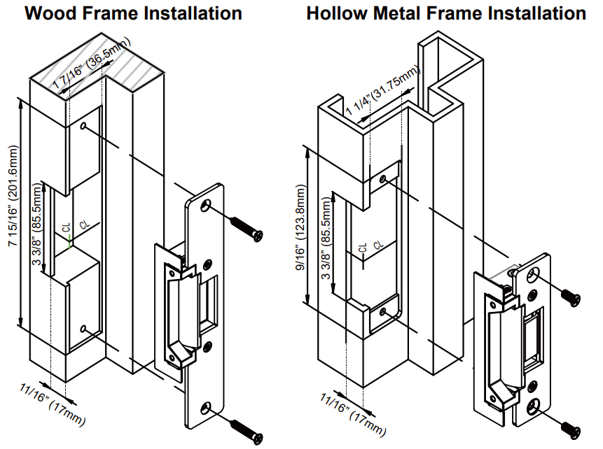 GIANNI GK360 Series Electric Strike - fig
