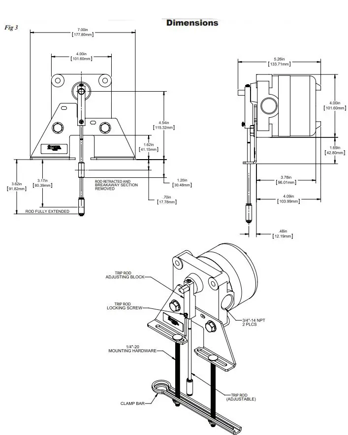 POTTER OSYSU-EX-O Outdoor Explosion Proof Outside Screw and Yoke Valve Supervisory Switch-FIG4