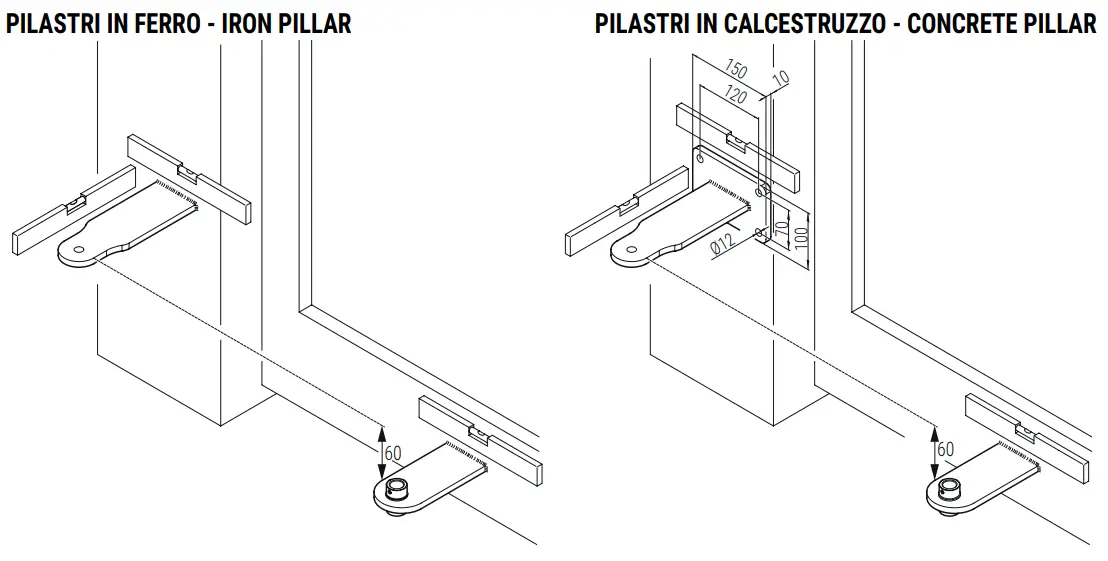 FASTENING BRACKETS