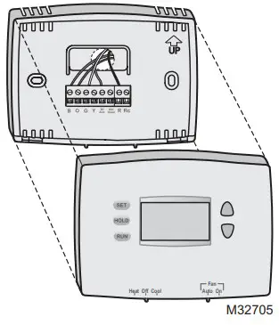 Honeywell RTH2300B1012 Programmable Thermostat - Battery replacement