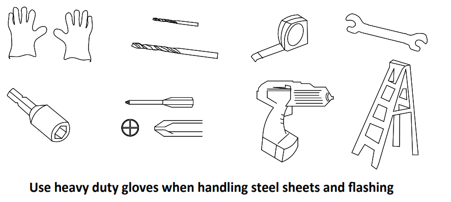 JAXPETY HG61H0712 6 x 5 ft Steel Garden Horizontal Storage Shed Outdoor Building - duty gloves