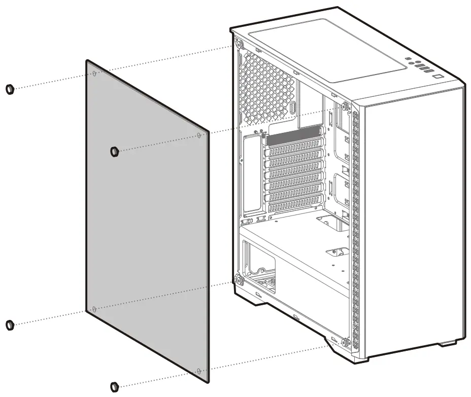 Removing The Tempered Glassy Side Panel
