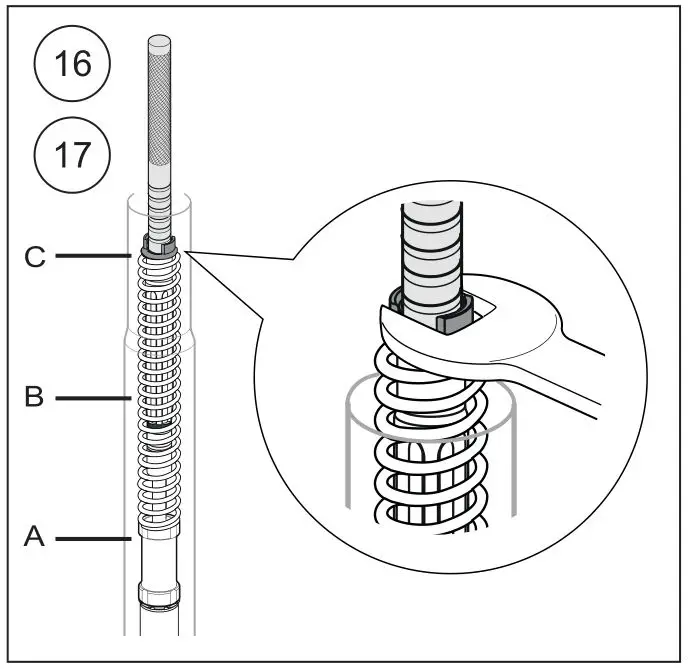 HLINS FKR 130 Cartridge Kit Racing - Figure 16,17