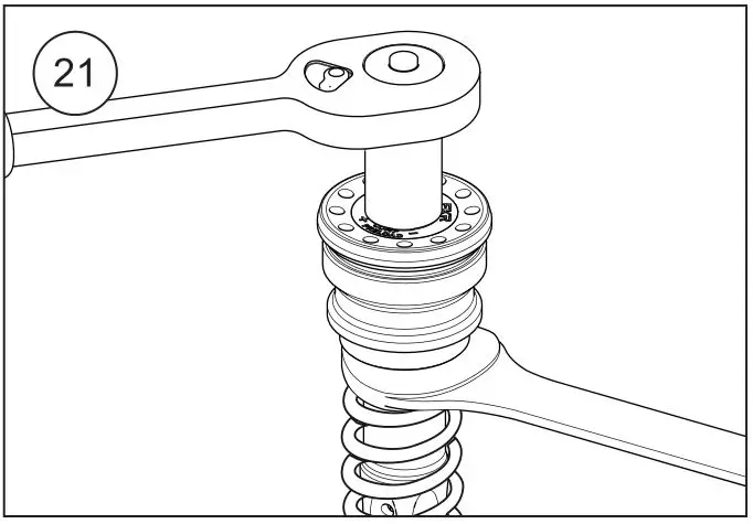 HLINS FKR 130 Cartridge Kit Racing - Figure 21