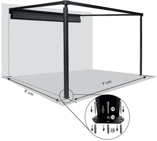 HORNBACH 10329557 Pergola Awning Motorised-fig15