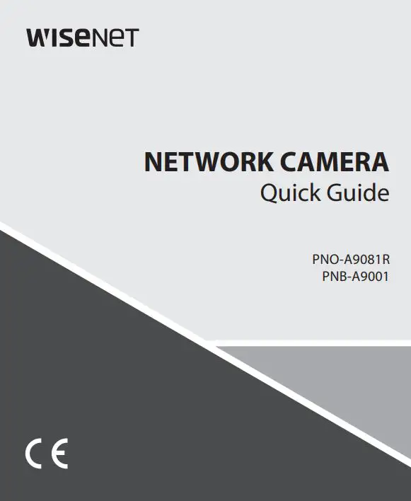 Wisenet PNO-A9081R Network Camera User Manual