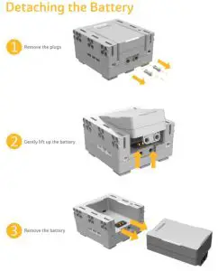 FIG 3 Detaching the Battery