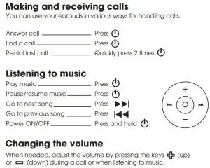 FIG 3 EARBUDS CONTROLS