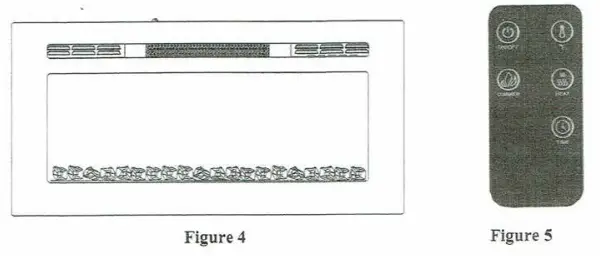 GREYSTONE W31BCFW 31 In-Flat Insert Electric Fireplace -- FIG4