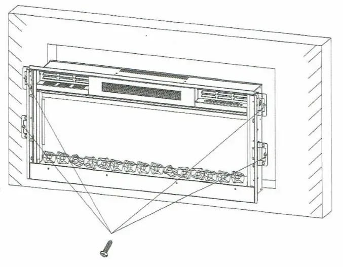 GREYSTONE W31BCFW 31 In-Flat Insert Electric Fireplace -- pareparation4
