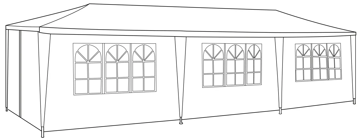 serenelife SLTET30 Party Tent Commercial Instant Shelter with 8 Walls