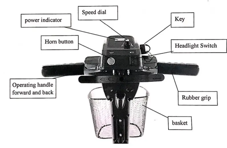 DAYMAK 4 Wheeled Electric Mobility Scooter -FIGURE 2