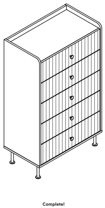 MATT BLATT MBSAUPACDWA Sao Paulo Chest of Drawers - ASSEMBLY Complete