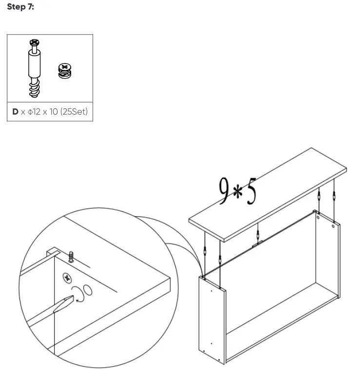 MATT BLATT MBSAUPACDWA Sao Paulo Chest of Drawers - ASSEMBLY Step 7