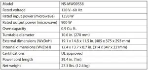 FIG 15 Specifications