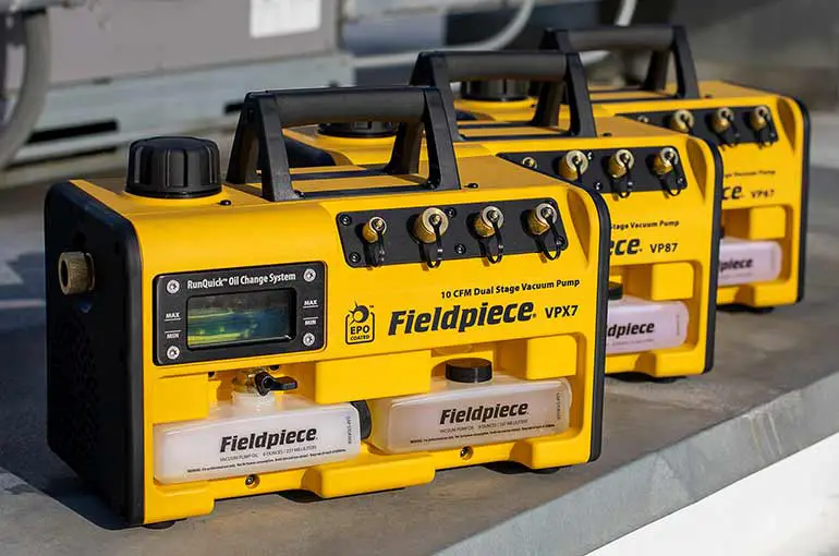 Fieldpiece Vacuum Pump With Runquick Oil Change System Owner's Manual Fieldpiece Vacuum Pump With Runquick Oil Change System Owner's Manual