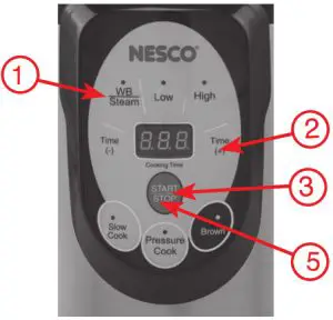 NESCO NPC-9 9-Quart Smart Canner and Cooker - CONTROL PANEL USE FOR WB