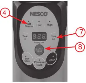 NESCO NPC-9 9-Quart Smart Canner and Cooker - HOW TO STEAM FOODS