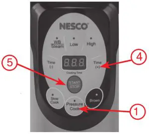 NESCO NPC-9 9-Quart Smart Canner and Cooker - PRESSURE COOKING