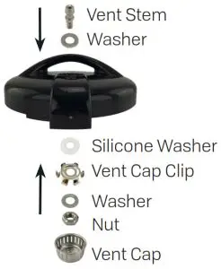 NESCO NPC-9 9-Quart Smart Canner and Cooker - VENT STEM SUBASSEMBLY 1.