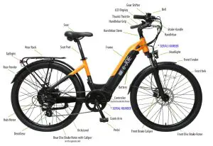 e-JOE JADE Electric Comfort Cruiser Bicycle --e-JOE JADE Electric