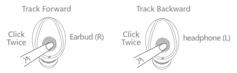 VAENSONG F9 Wireless Bluetooth Earbuds- track