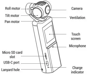 PNJ Mini 4K Pocket Gimbal STA-POCKET- Pocket