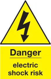 Risk of fatal electrical shock